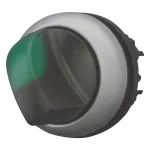 Eaton M22 sukamasis jungiklis, 3 padėčių, fiksuojamas, juoda rankenėlė su sidabriniu apvadu 284395
