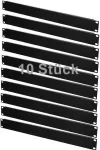 IT-BUDGET SPAR-PACK 10x 19 inch Rack aklinos plok&scaron;tės 1U juodas plienas ZAA90ITBBP1HES