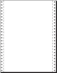 SIGEL i&scaron;tisinio spausdinimo popierius, 305 x 240 mm, 70 g/m&sup2;, 2000 lapų, vieno padavimo perforacija, baltas 12241