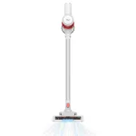 Belaidis dulkių siurblys Adler AD 7051 &mdash; 300 W, 22,2 V baterija, 0,6 L be mai&scaron;elio, nerūdijančio plieno vamzdis, EPA F8, LED &scaron;viesa, baltas/raudonas