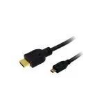 LogiLink CH0032 HDMI į Micro-HDMI kabelis su Ethernet, 2 m, juodas