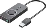 Vention CDRBF i&scaron;orinė USB 2.0 garso plok&scaron;tė, lizdas, garsumo valdymas, 48 kHz, 1 m