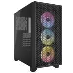 CORSAIR 3000D RGB AIRFLOW vidutinis bok&scaron;tas (Mid-tower) PC korpusas juodas