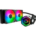 Cooler Master MasterLiquid 240 Core II procesoriaus skysčio au&scaron;inimo rinkinys 240 mm (2&times;120 mm) juodas