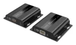 DIGITUS HDMI IP Extender rinkinys &ndash; 4K/60Hz 120/200 m, vienas prie daugelio, CAT, juodas