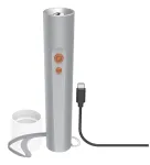 Rankinis žibintuvėlis Hama FL350-C sidabrinis LED 3W USB įkraunamas