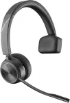 HP Poly Savi 7210 Office juodos belaidės DECT ausinės ant ausų, aktyviai slopinančios triuk&scaron;mą