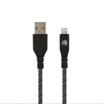 USB į Lightning duomenų laidas Tellur TLL155481 2.4A 1 m nailoninis juodas