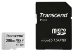 TRANSCEND Micro SDXC kortelė 300s 256GB UHS-I U3 su adapteriu