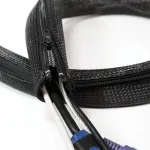 LogiLink Kabelschlauch mit Rei&szlig;verschluss, 2,0 m, grau aus Polyester, abrieb-, zug- & formbest&auml;ndgi, schlagfest, - 1 St&uuml;ck (KAB0074)