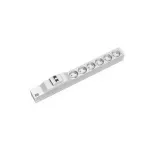 Bachmann 333.411 6x AC lizdų 1U pilkas sidabrinis maitinimo skirstytuvas PDU