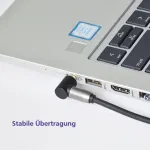 helos Premium garso kabelis Mini Plug S į kampuotą 2 m &mdash; 3,5 mm stereo į kampuotą jungtį, 2,0 m ilgio