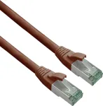 Helos komutacinis kabelis 363775, RJ-45 &ndash; RJ-45, Cat.6a S/FTP (Cat.7 neapdorotas kabelis), 7,5 m, rudas