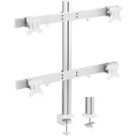 InLine Aliumininis monitorių stovas ant stalo 4 monitoriams iki 32 colių, 8 kg