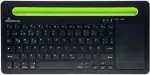 Klaviatūra MediaRange MROS131 Office Bluetooth QWERTZ &scaron;veicari&scaron;ka/voki&scaron;ka juoda žalia