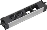 Bachmann STEP ALU lizdų juosta, 2x CEE 7/3 + 2x CM (906.10933)