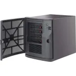 Supermicro SC721 TQ-350B korpusas - Mini Tower - Mini-ITX - 350 W (ATX) - juodas - USB (CSE-721TQ-350B)