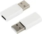 ShiverPeaks lyties keitiklis S/CONN 14-05031 (USB 2.0 Type-A ki&scaron;tukas į USB 3.1 Type-C lizdą, baltas)
