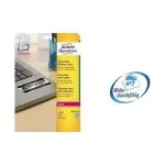 Avery Durable Heavy Duty L6009 &ndash; poliesterio etiketės &ndash; nuolatiniai klijai &ndash; sidabrinė &ndash; 45,7 x 21,2 mm &ndash; 4800 etikečių (100 lapų x 48) &ndash; L6009-100