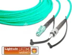 Lightwin auk&scaron;tos kokybės simplex LWL &scaron;uolis, MM OM3, LC - ST (LSP-50 LC-ST 2.0 OM3)
