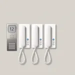 Siedle SET CA 812-3 E/W - Vieno mygtuko kamerinis modulis - laidinis - nerūdijantis plienas - baltas - sieninis