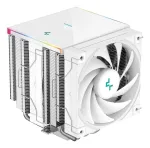 Oro au&scaron;intuvas DeepCool AK620 Digital SE White &ndash; du 120 mm ventiliatoriai, 6 &scaron;ilumos vamzdeliai, PWM, LGA 1700, įmontuotas ekranas