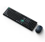 Klaviatūra Keychron B36 + BM25 pilno dydžio 100% QWERTY anglų, USB + RF belaidis + Bluetooth, žirkliniai jungikliai, juoda, pelė įtraukta