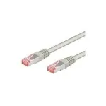 Wentronic Goobay CAT 6 jungiamasis kabelis, S/FTP (PiMF), pilkas, 7,5 m - CCA variu dengtas aliuminis (93650)
