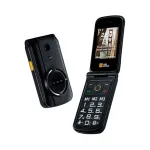 Sulankstomas telefonas AGM M8 FLIP &mdash; Dual SIM, 2,8 colio (7,11 cm) ekranas, 1500 mAh baterija, 162 g, Juoda