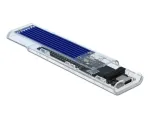 SSD korpusas DeLOCK 42620 i&scaron;orinis korpusas M.2 NVMe PCIe SSD su USB Type-C moteri&scaron;ku permatomu