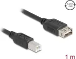 USB 2.0 kabelis DELOCK 81530 &mdash; 1 m, USB B į USB A, juodas