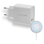 Belaidis įkroviklis RealPower PC-MagSet Universal White