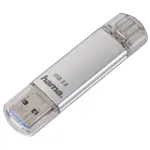 Hama FlashPen C-Laeta 00124162 32 GB USB laikmena, USB 3.0 / USB Type-C, sidabrinė