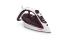 Tefal EasyGliss Plus FV5714 lygintuvas sausam ir garų lyginimui, Durilium padas, 2400 W, bordo, baltas