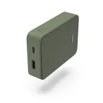 Hama Colour 10 Power Pack, 10 000 mAh, 2 i&scaron;ėjimai: USB-C, USB-A, žalias