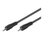 Wentronic Goobay 2,5 mm Jack jungiamasis laidas, juodas, 1,5 m - 2,5 mm Jack ki&scaron;tukas (3 kontaktai, stereo) > 2,5 mm Jack ki&scaron;tukas (3 kontaktai, stereo) (50457)