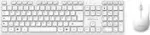 MediaRange MROS278 belaidis klaviatūros ir pelės rinkinys, QWERTZ, baltas