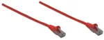 Intellinet tinklo jungiamasis laidas, Cat6, 10 m, raudonas, CCA, U/UTP, PVC, RJ45, paauksuoti kontaktai, apsaugotas nuo užsikabinimo, su gaubtuku, viso gyvenimo garantija