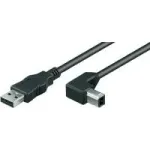 Wentronic Goobay USB 2.0 Hi-Speed kabelis, juodas, 1 m &ndash; USB 2.0 ki&scaron;tukas (A tipo) > USB 2.0 ki&scaron;tukas (B tipo) (93017)