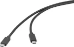 Renkforce USB 3.2 Gen2x2 20 Gbit/s USB-C laidas, ki&scaron;tukas&ndash;ki&scaron;tukas, juodas, 4K (RF-6830466)