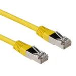 ACT Yellow 1 m LSZH SFTP CAT6A lankstusis laidas su RJ45 jungtimis