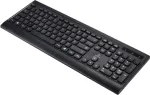 Renkforce RF-5799534 belaidė klaviatūra voki&scaron;ka, QWERTZ, juoda (RF-5799534)