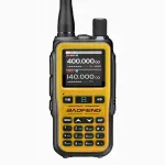 Ne&scaron;iojama racija Baofeng UV-5R Mini su USB-C įkrovimu, Bluetooth, VHF/UHF, 5 W, 1600 mAh, oranžinė