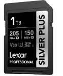 SDXC atminties kortelė Lexar Professional SilverP UHS‑I 1 TB, skaitymas 205 MB/s, ra&scaron;ymas 150 MB/s