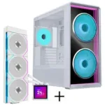 Lian Li LANCOOL 217 INF PC korpuso rinkinys + HydroShift II LCD-S 360TL AiO &ndash; Baltas