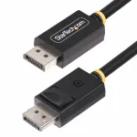 StarTech.com 3 m (10 ft) DisplayPort 2.1 laidas, VESA sertifikuotas DP40, UHBR10/HDR/HDCP 2.2, 8K 60 Hz / 4K 144 Hz su DSC 1.2a, 40 Gbps, DP 2.1, UHD monitoriui, M/M