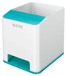 Leitz Sound Pen Holder WOW ra&scaron;iklių laikiklis su garso stiprinimu, mėlynas/baltas, polistirolas (PS), 90x101x100 mm