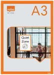 Nobo savo lipnus magnetinis skelbimų rėmelis A3, oranžinis