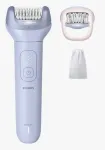 Epiliatorius Philips 8000 Series BRE708/00 &ndash; belaidis, &scaron;lapiam ir sausam naudojimui, 32 pincetai, 2 greičiai, mėlynas