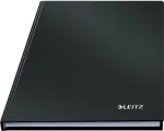 Leitz Solid kietais vir&scaron;eliais užra&scaron;ų knygelė A5 linijuota 90 g 80 lapų, juoda